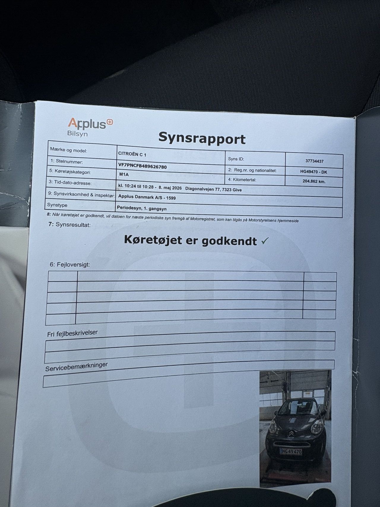 Billede af Citroën C1 1,0 Seduction Clim 68HK 5d