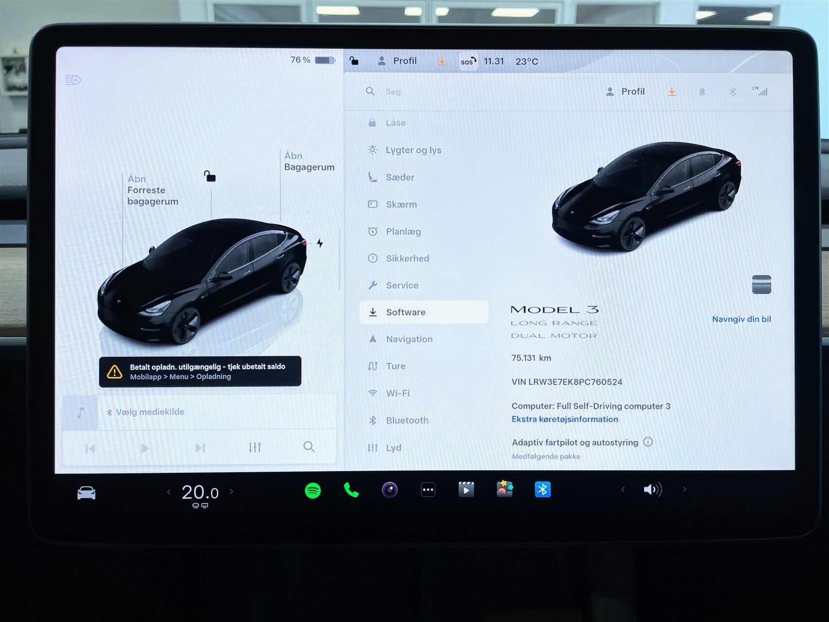 Billede af Tesla Model 3 EL Long Range AWD 498HK Aut.