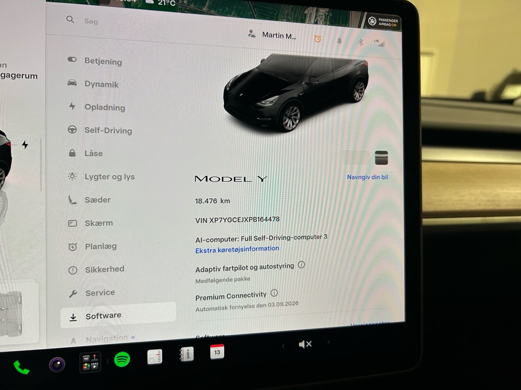 Billede af Tesla Model Y EL RWD 299HK 5d Aut.