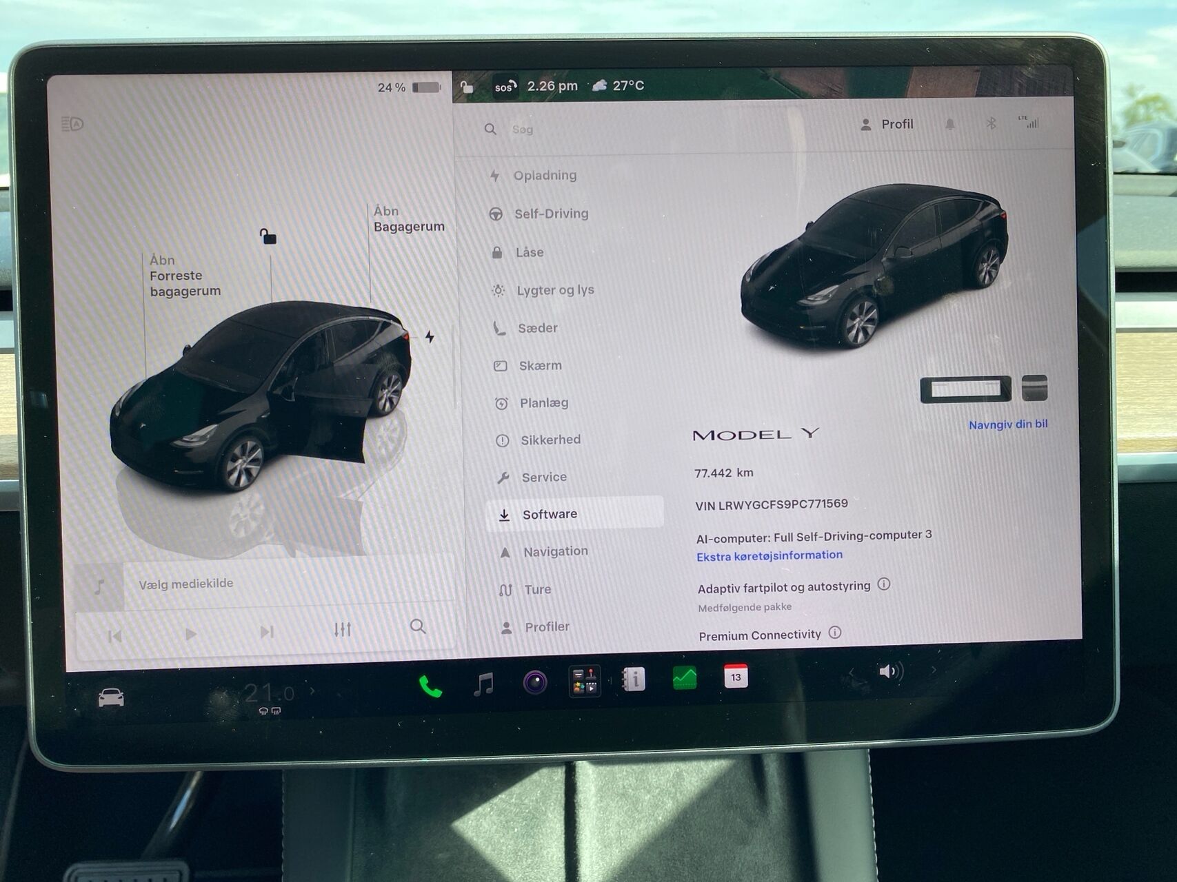 Billede af Tesla Model Y EL RWD 299HK 5d Aut.