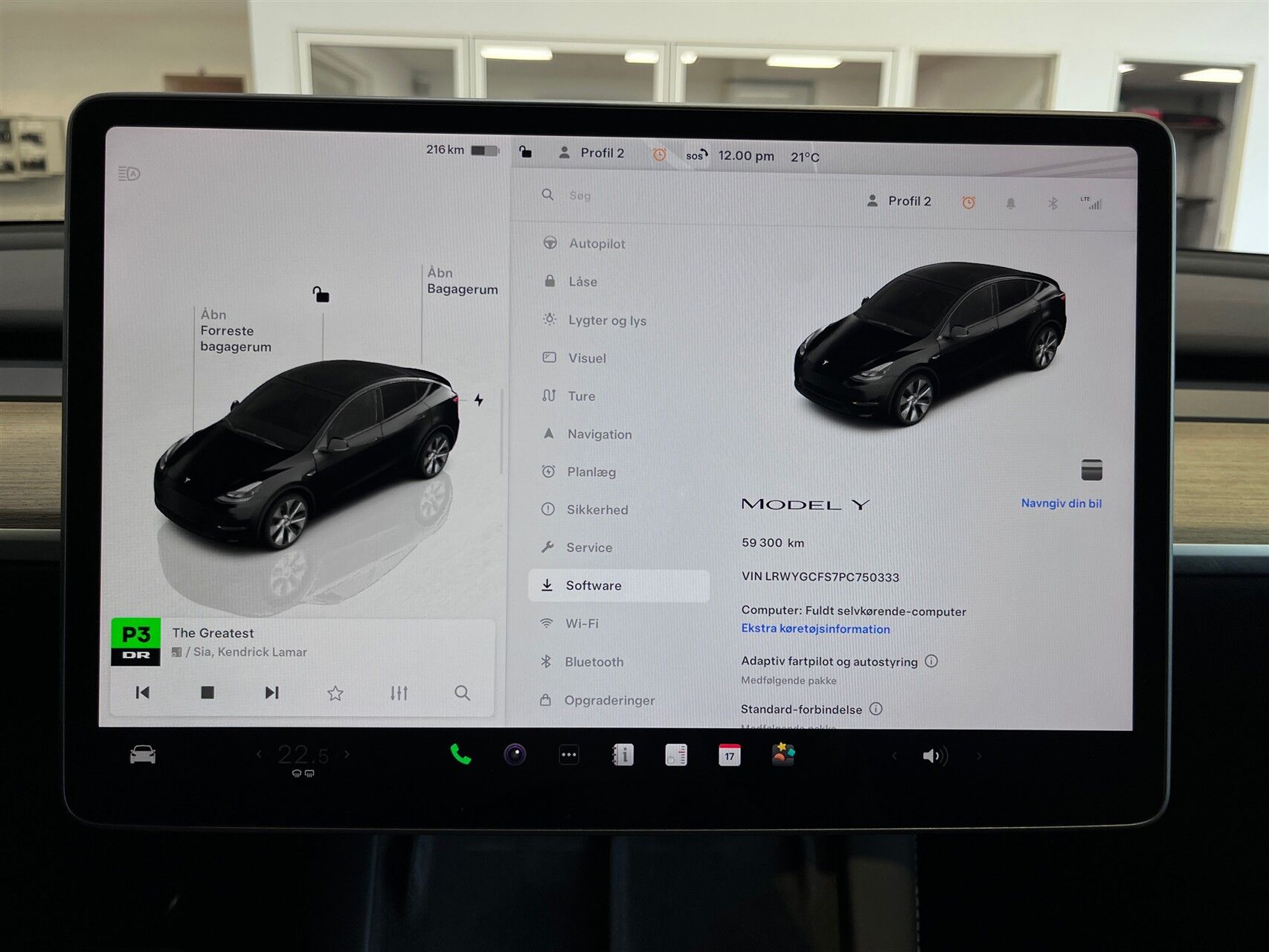 Billede af Tesla Model Y EL RWD 299HK 5d Aut.