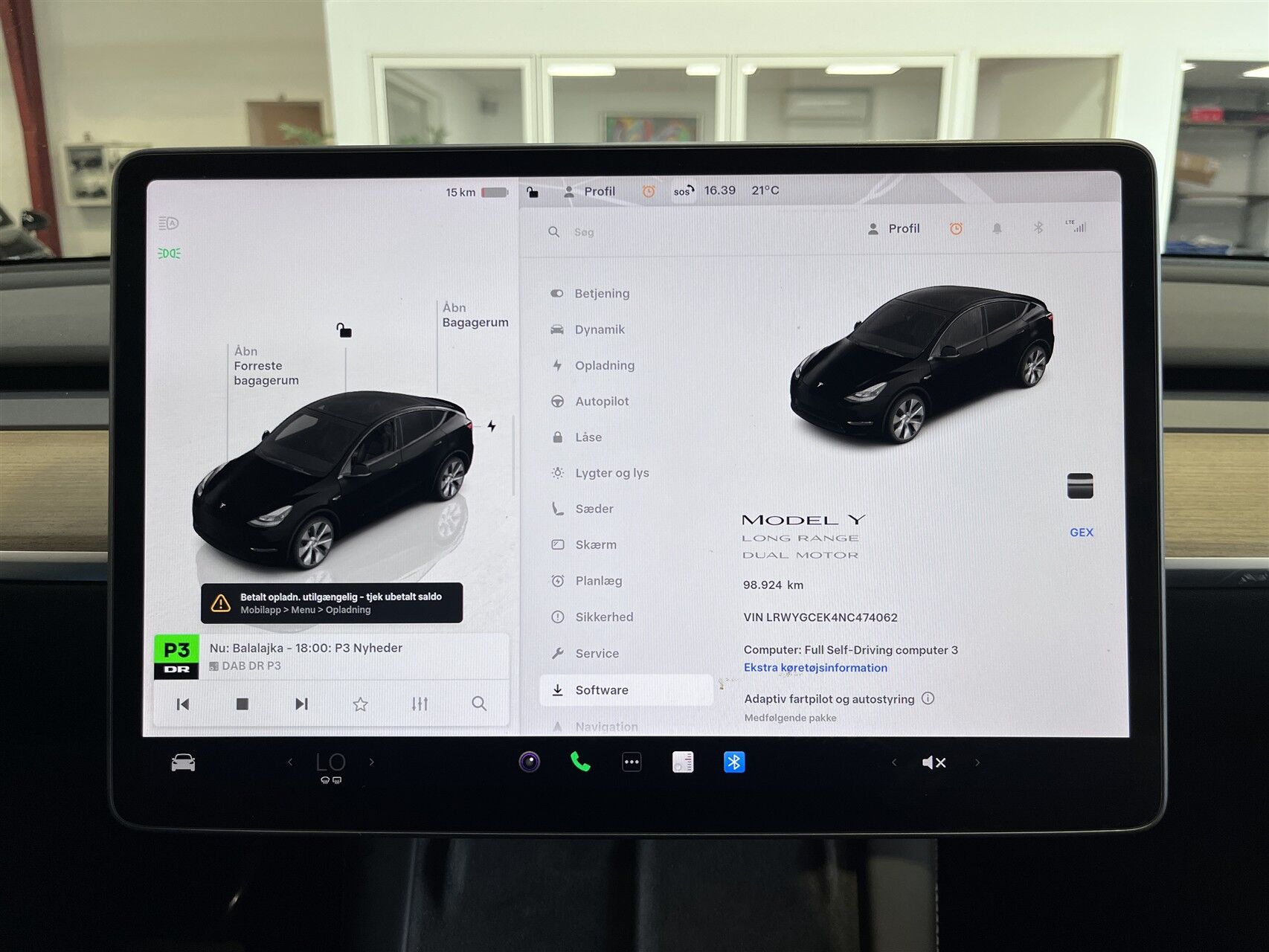 Billede af Tesla Model Y EL Long Range AWD 514HK 5d Aut.