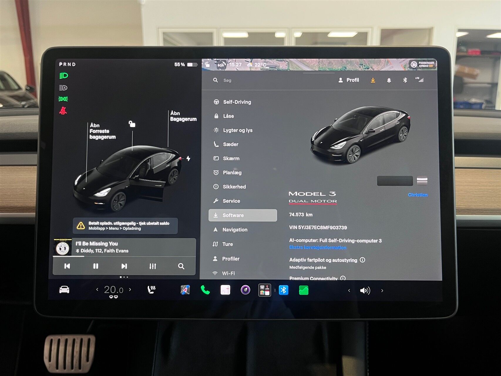 Billede af Tesla Model 3 EL Performance AWD 513HK Aut.