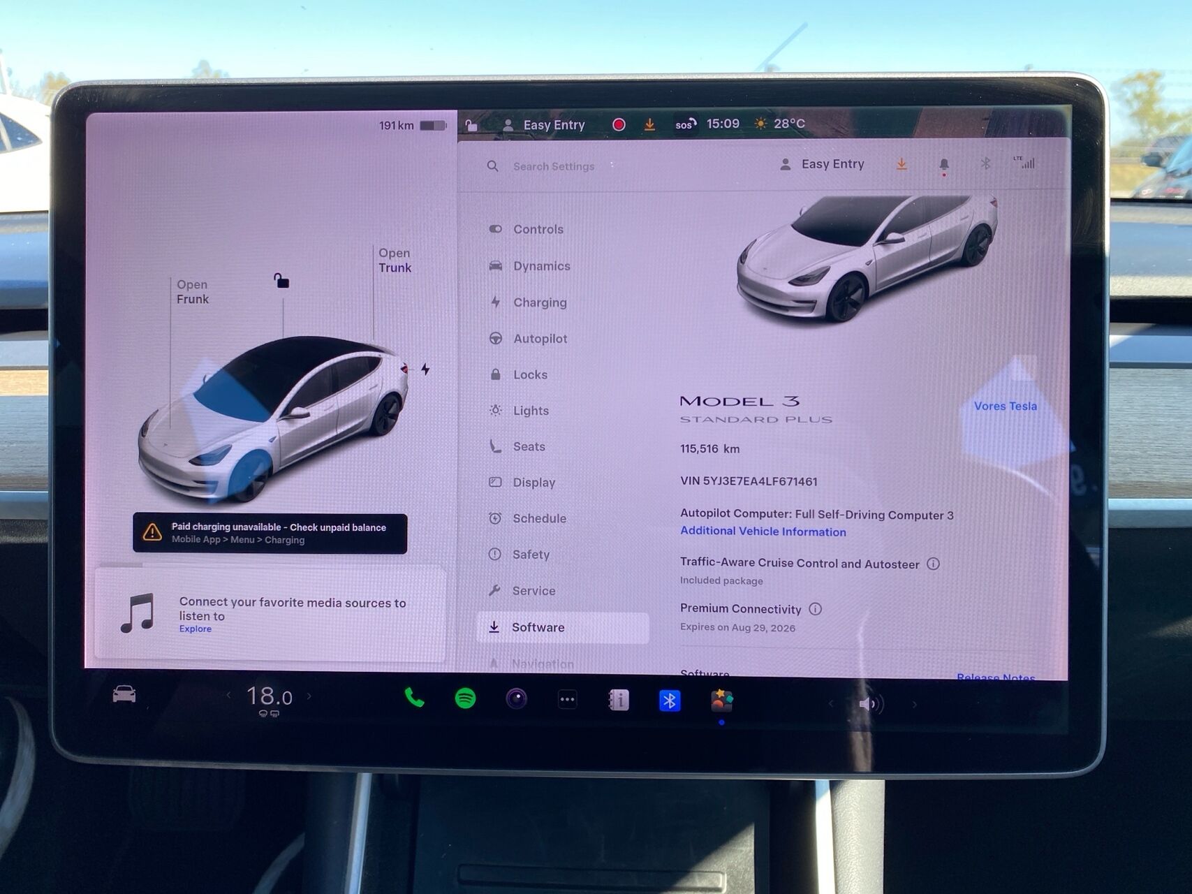 Billede af Tesla Model 3 EL Standard Range Plus 325HK Aut.