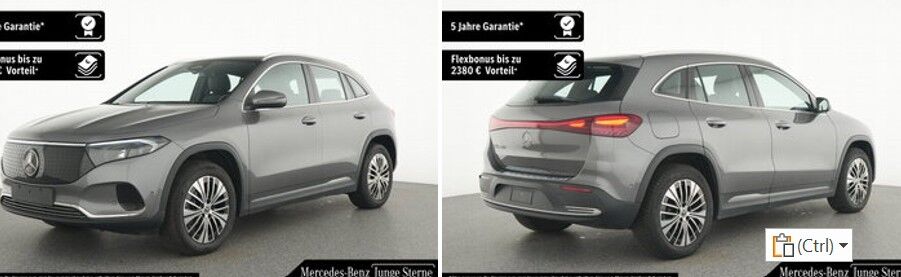 Billede af Mercedes-Benz EQA 250+ EL Progressive 190HK 5d Aut.