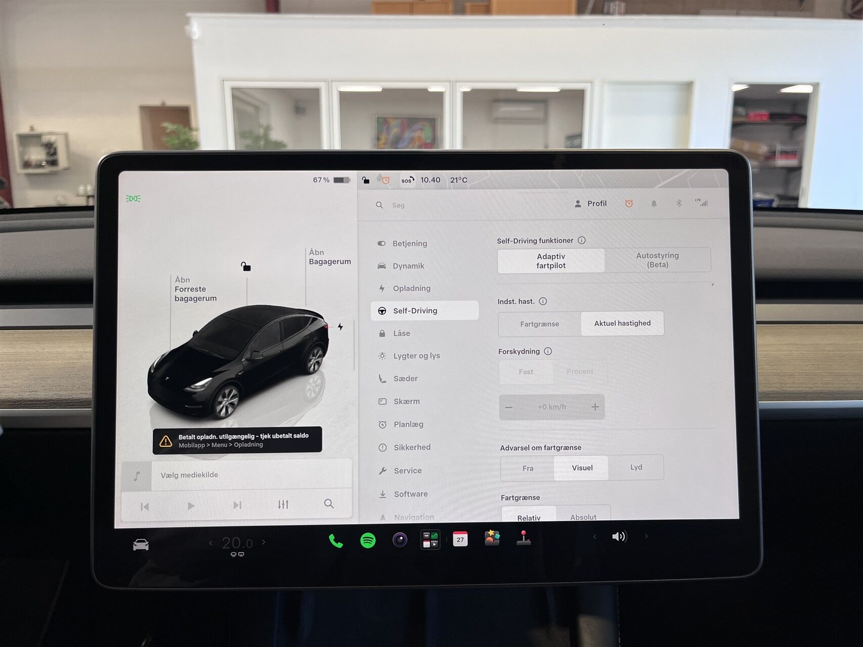 Billede af Tesla Model Y EL RWD 299HK 5d Aut.