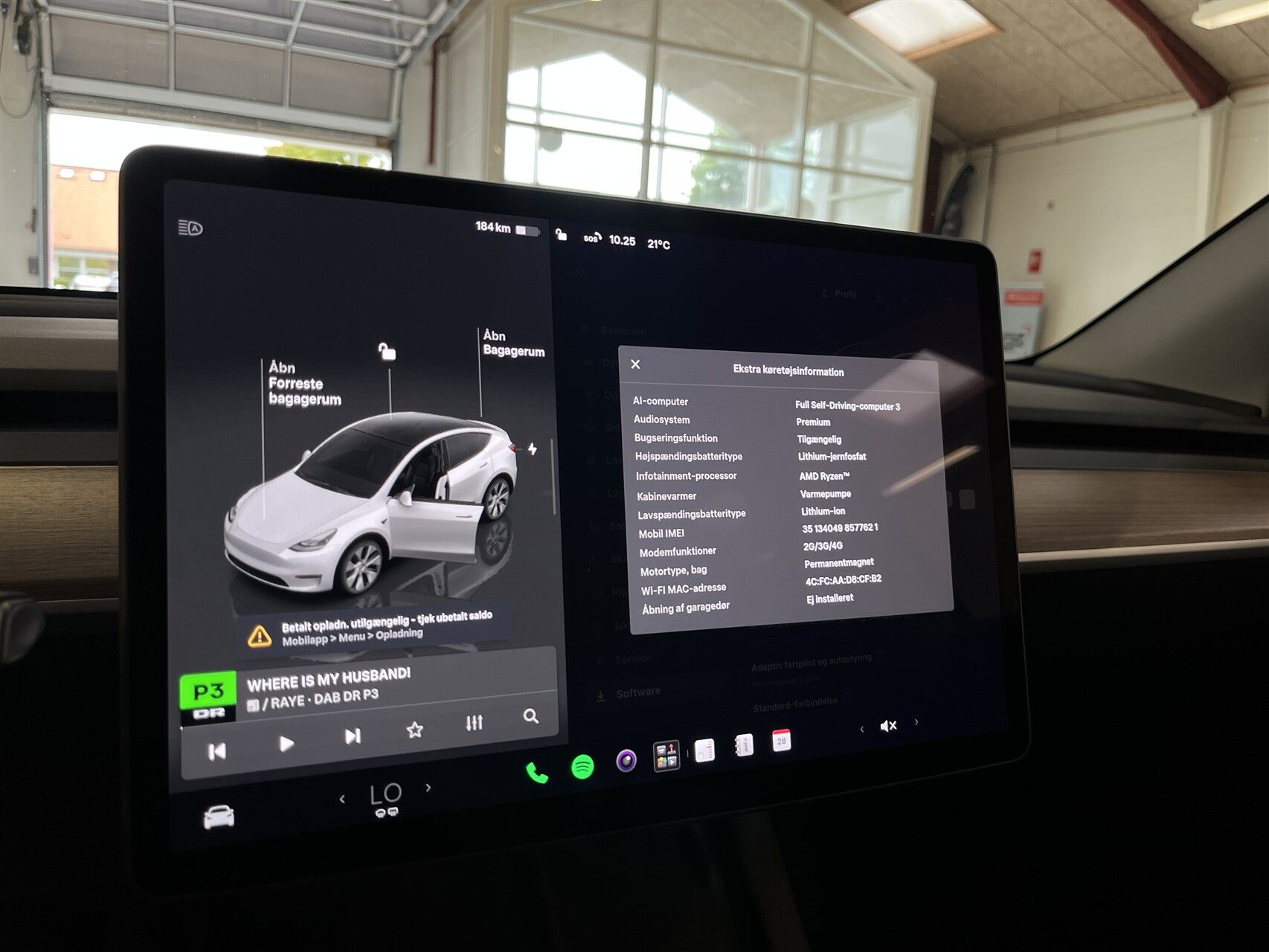 Billede af Tesla Model Y EL RWD 299HK 5d Aut.