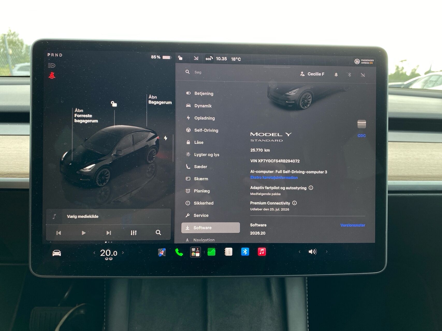 Billede af Tesla Model Y EL RWD 299HK 5d Aut.
