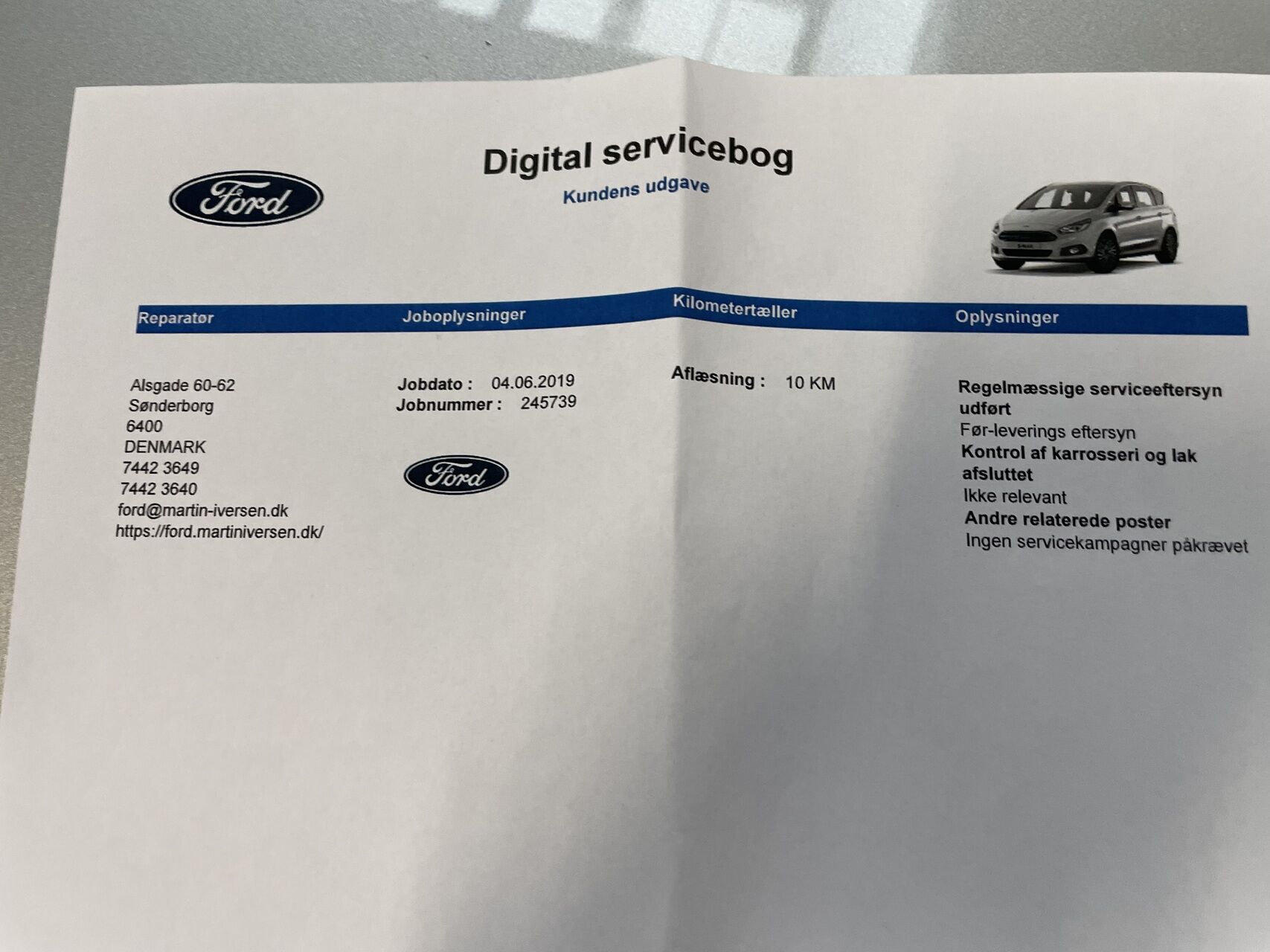Billede af Ford S-Max 2,0 EcoBlue Titanium 190HK 8g Aut.