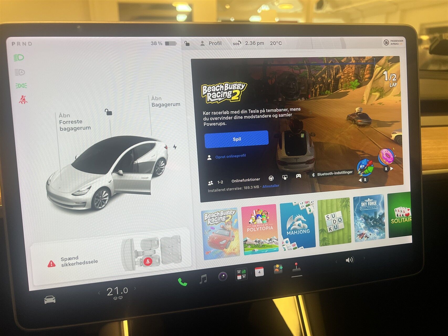 Billede af Tesla Model 3 EL Standard Range Plus 325HK Aut.