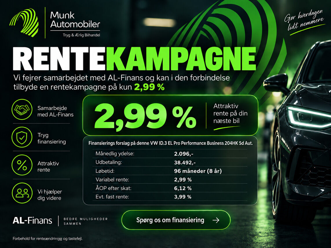 Billede af VW ID.3 EL Pro Performance Business 204HK 5d Aut.
