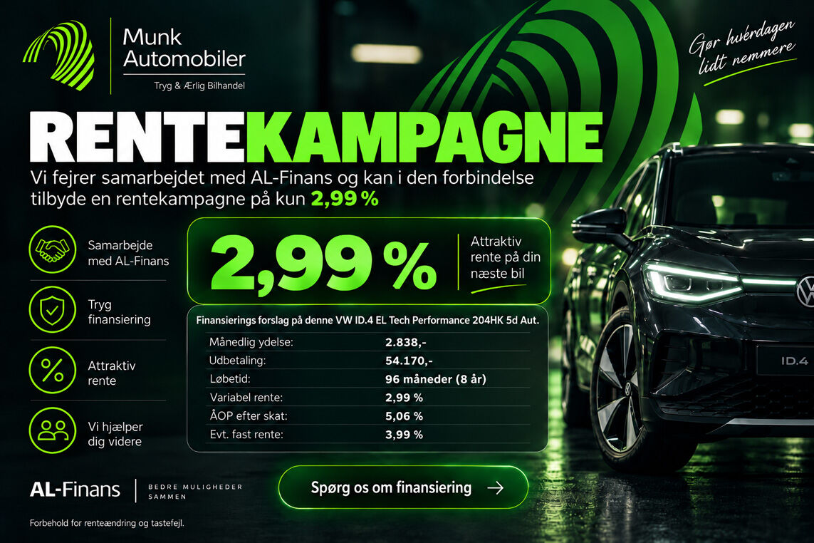 Billede af VW ID.4 EL Tech Performance 204HK 5d Aut.