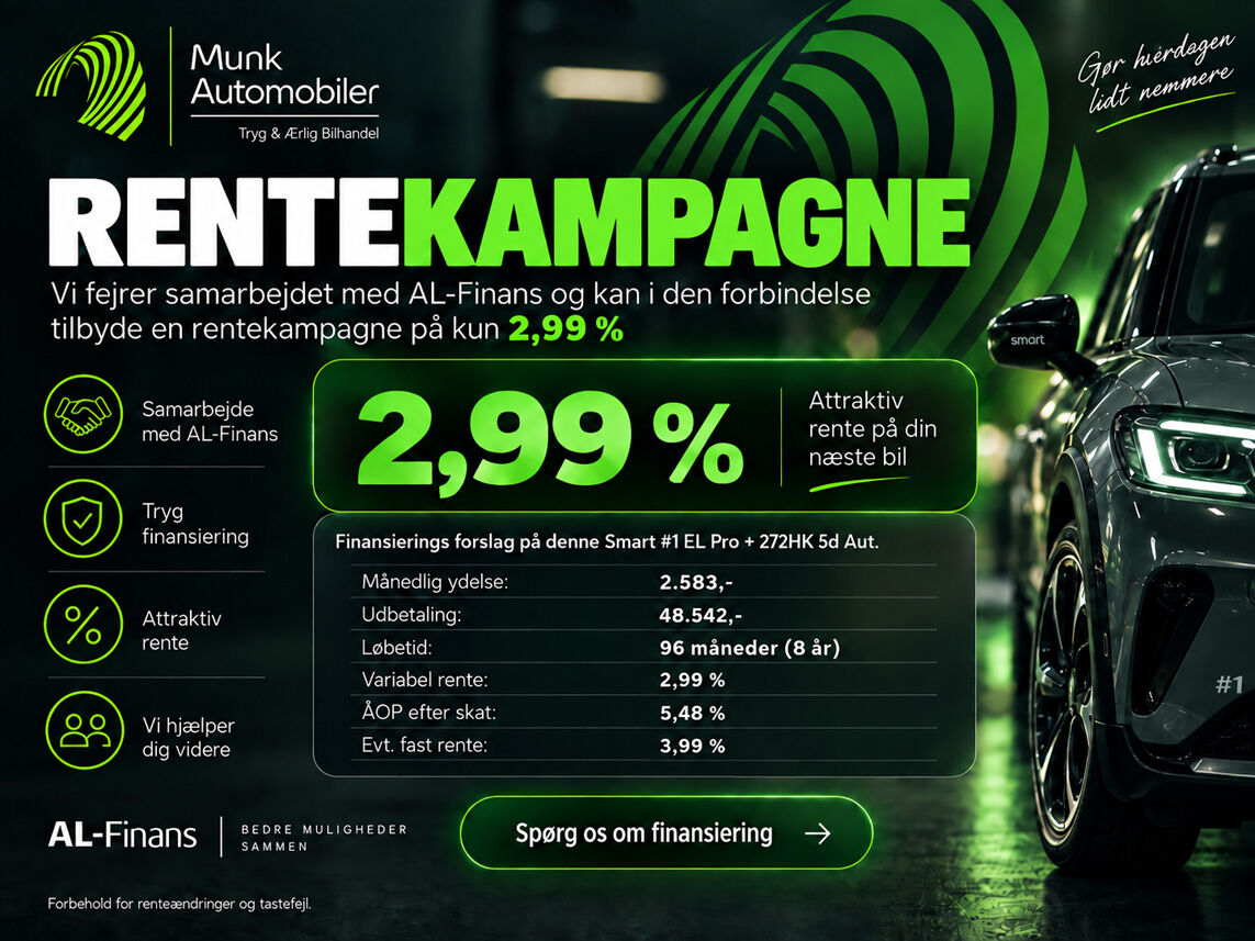 Billede af Smart #1 EL Pro + 272HK 5d Aut.