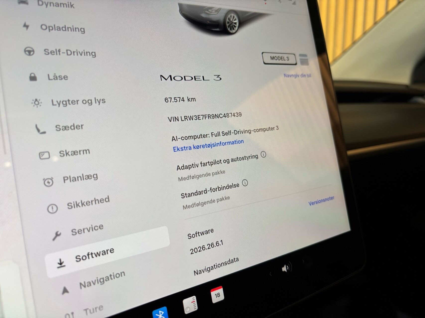 Billede af Tesla Model 3 EL Standard Range 283HK Aut.