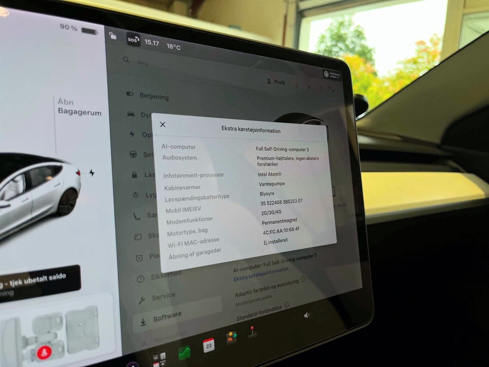Billede af Tesla Model 3 EL Standard Range Plus 283HK Aut. 