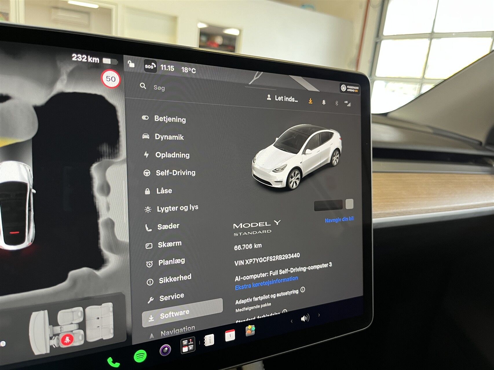 Billede af Tesla Model Y EL RWD 299HK 5d Aut.
