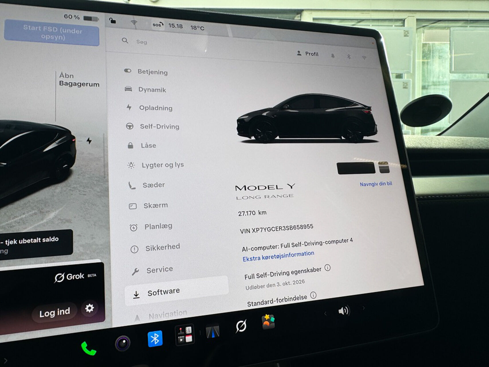 Billede af Tesla Model Y EL Premium Long Range RWD 347HK 5d Aut.