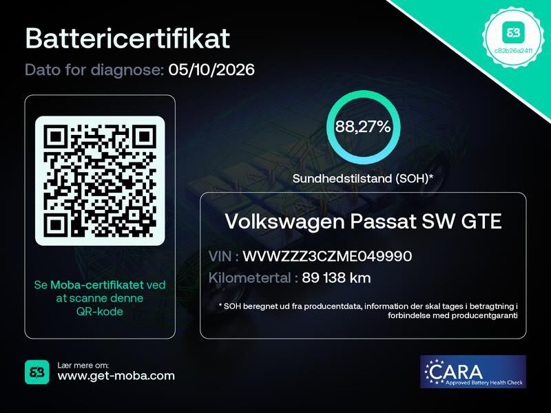 Billede af VW Passat Variant 1,4 TSI  Plugin-hybrid GTE DSG 218HK Stc 6g Aut.