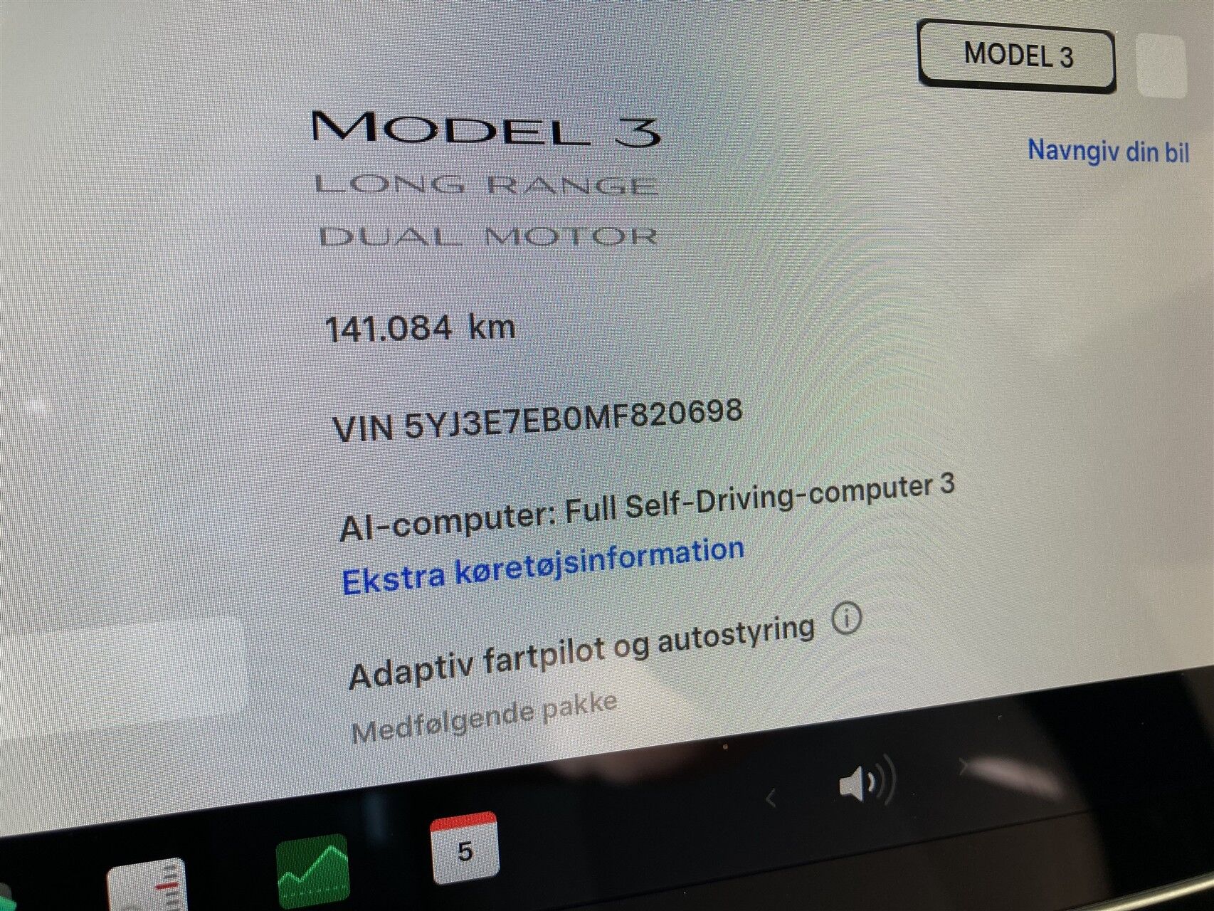 Billede af Tesla Model 3 EL Long Range AWD 498HK Aut.
