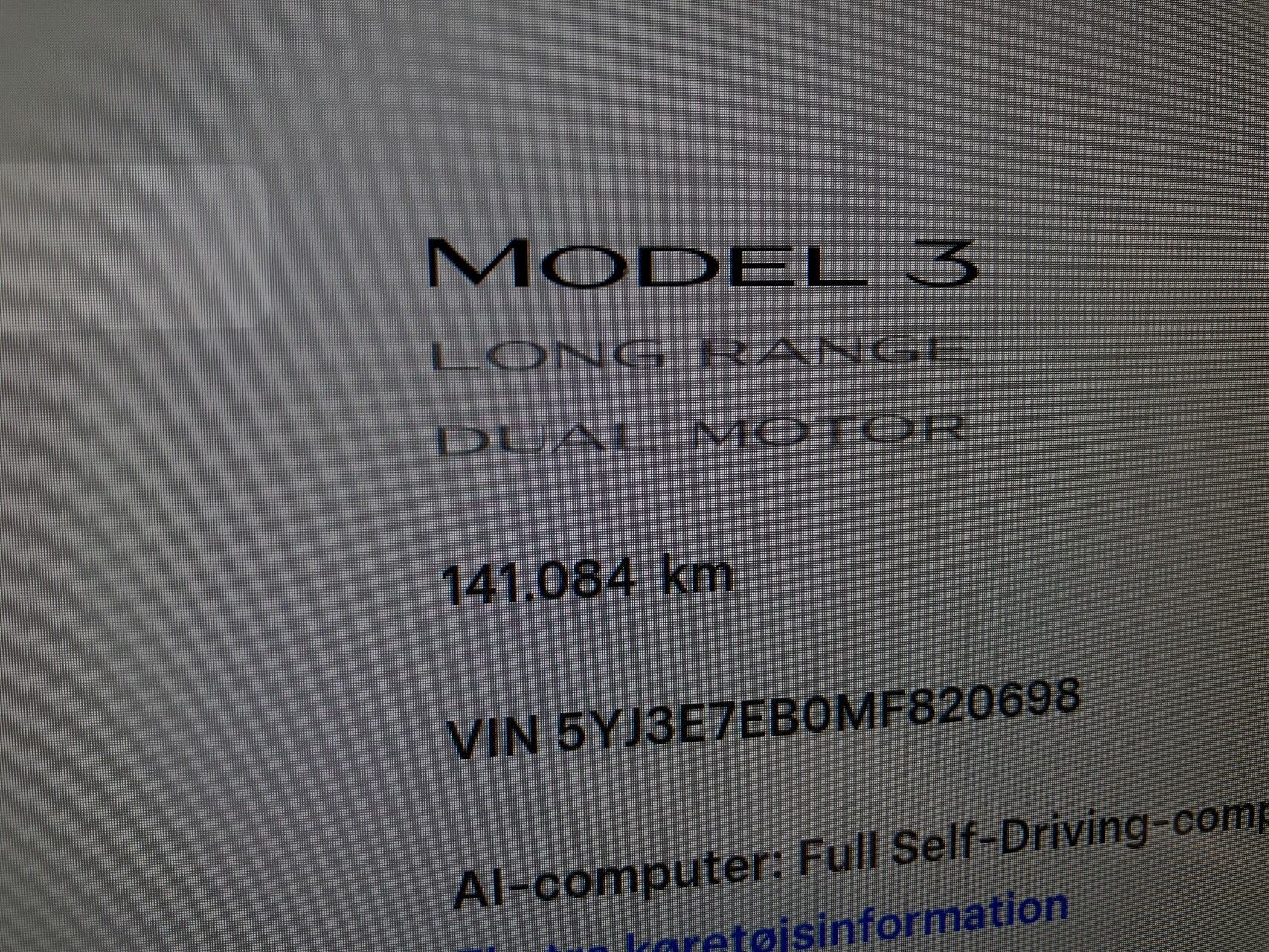 Billede af Tesla Model 3 EL Long Range AWD 498HK Aut.