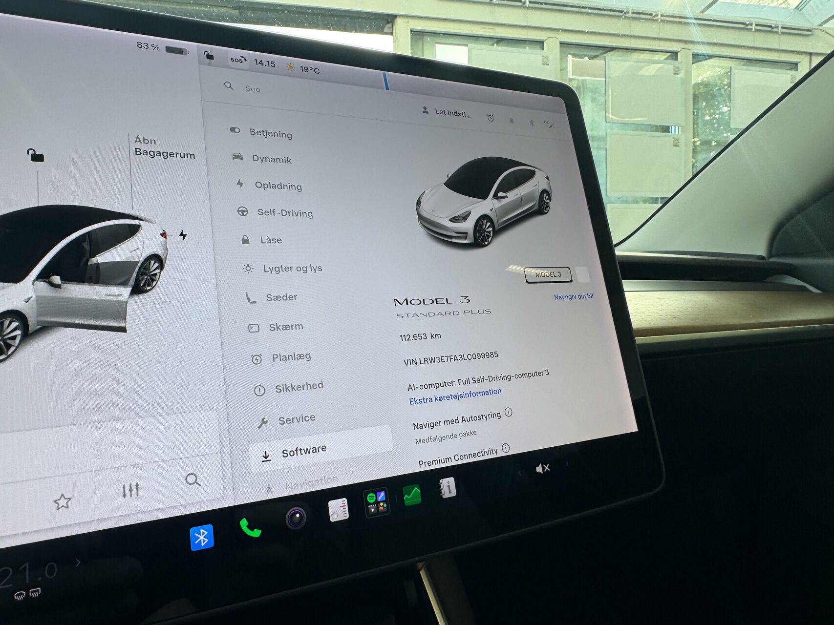 Billede af Tesla Model 3 EL Standard Range Plus 258HK Aut.