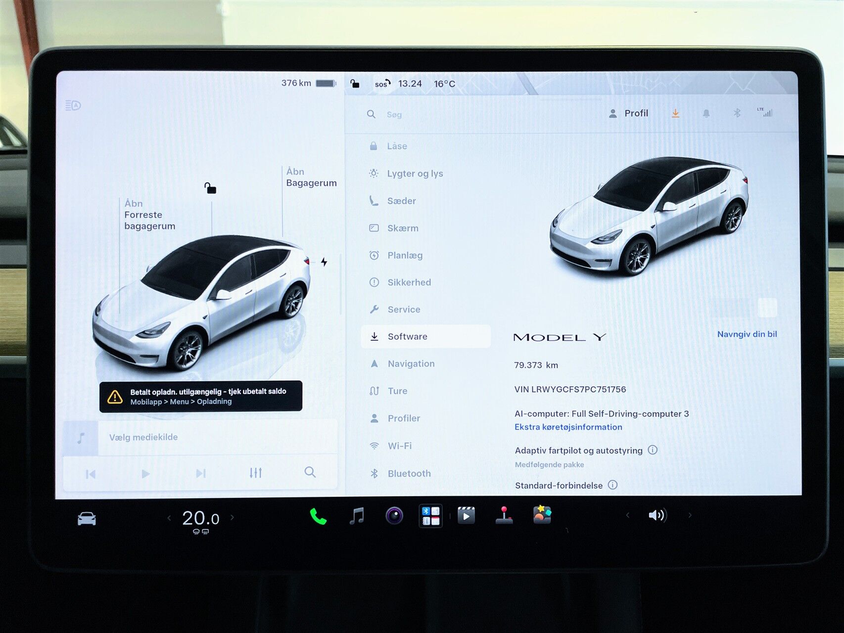 Billede af Tesla Model Y EL RWD 299HK 5d Aut.