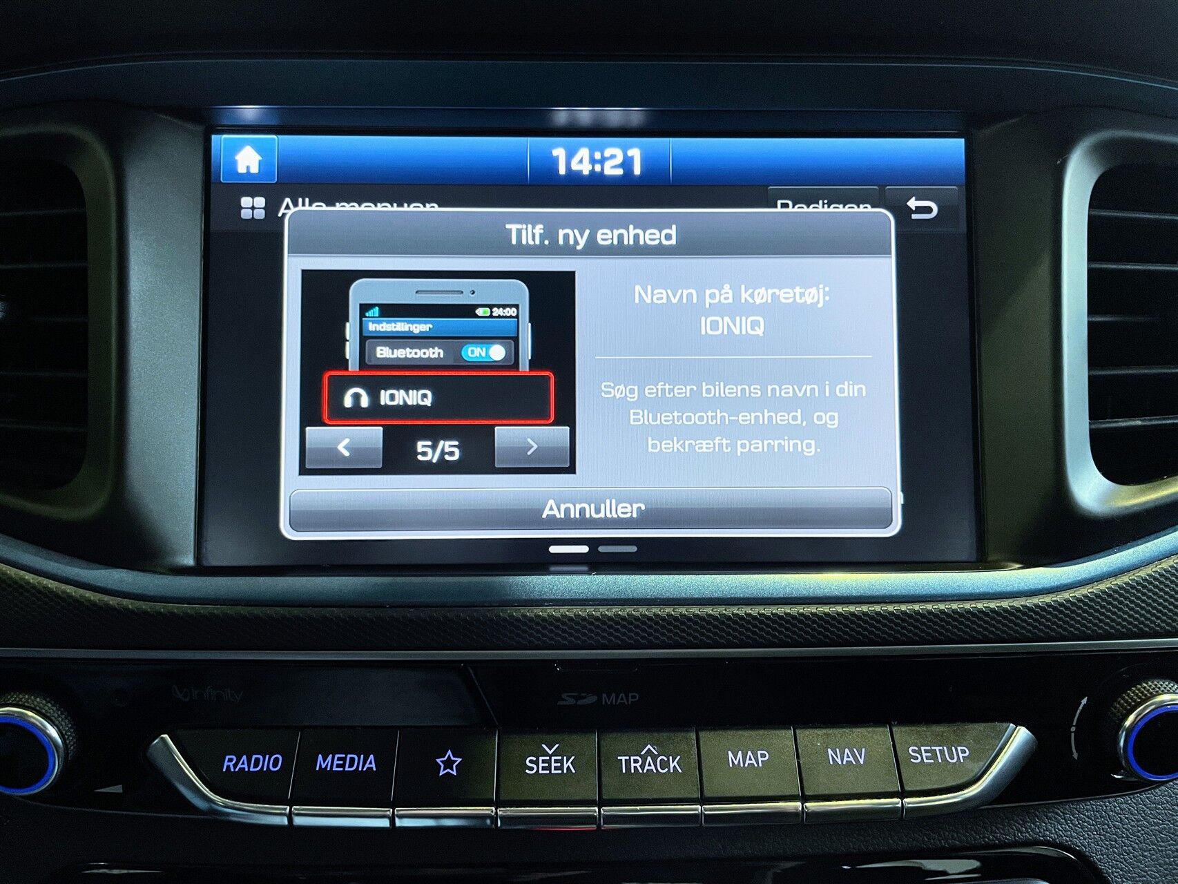 Billede af Hyundai Ioniq 1,6 GDI  Plugin-hybrid Premium plug-in 141HK 5d 6g Aut.