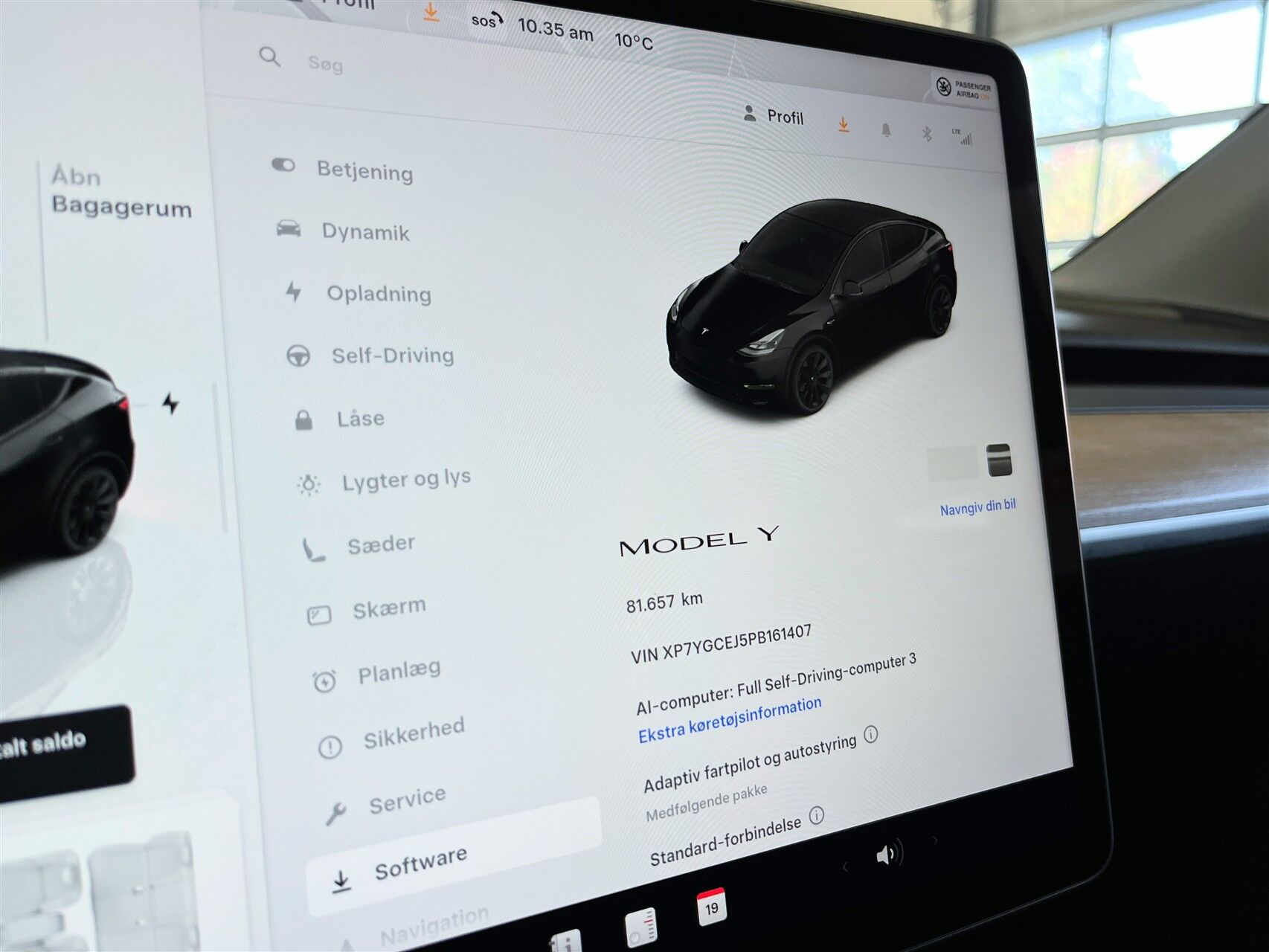 Billede af Tesla Model Y EL RWD 299HK 5d Aut.