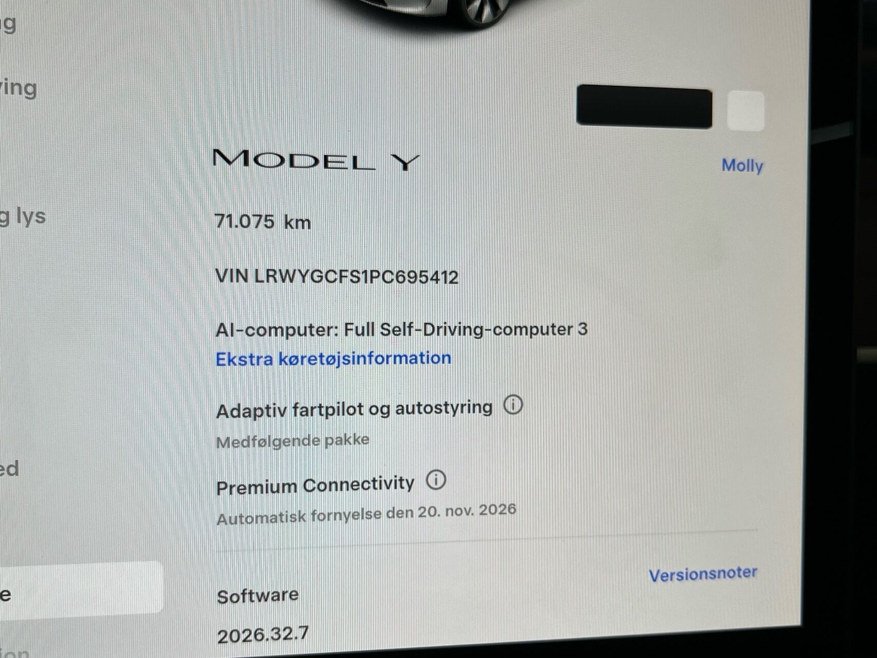 Billede af Tesla Model Y EL RWD 299HK 5d Aut.