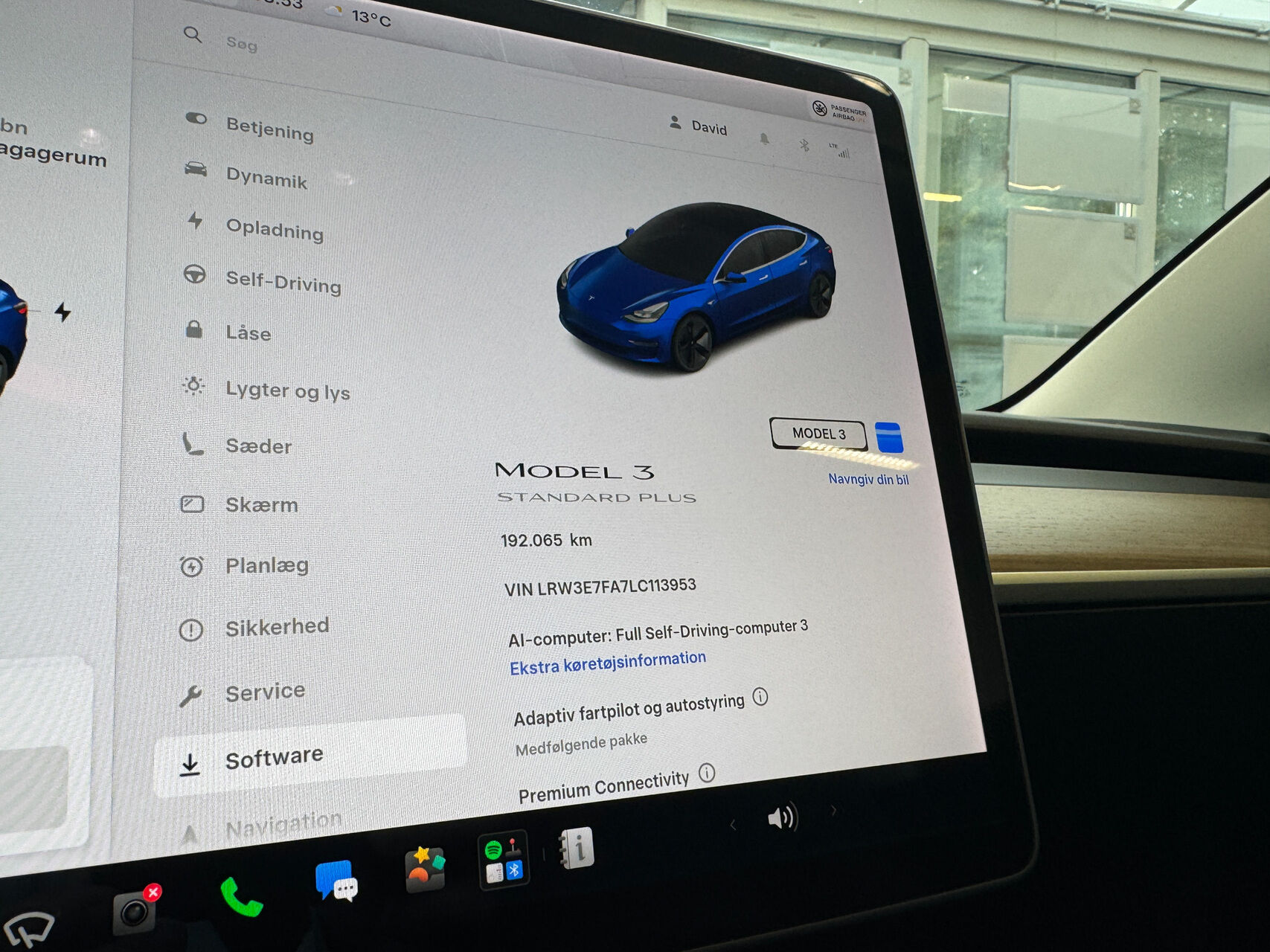 Billede af Tesla Model 3 EL Standard Range Plus 325HK Aut.