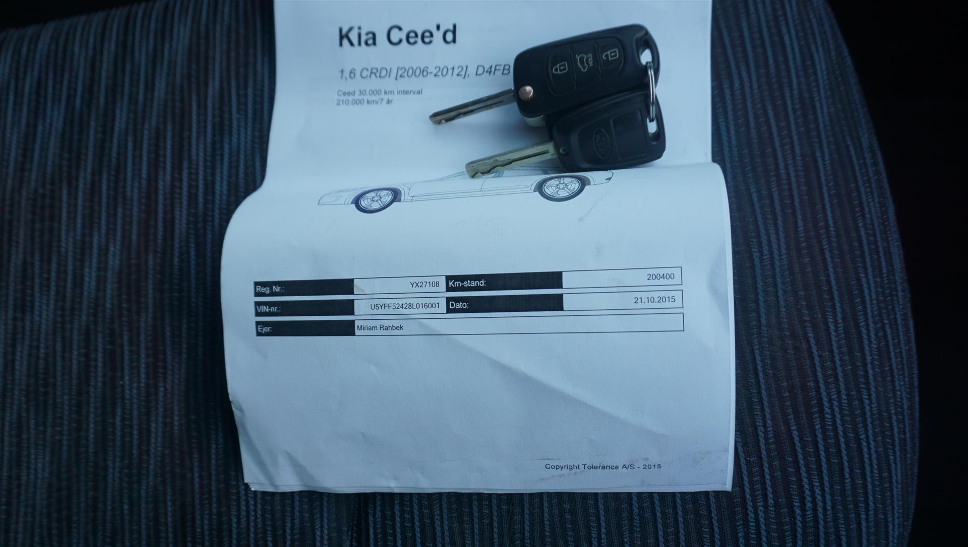 Billede af Kia Ceed SW 1,6 CRDI Active 116HK Stc