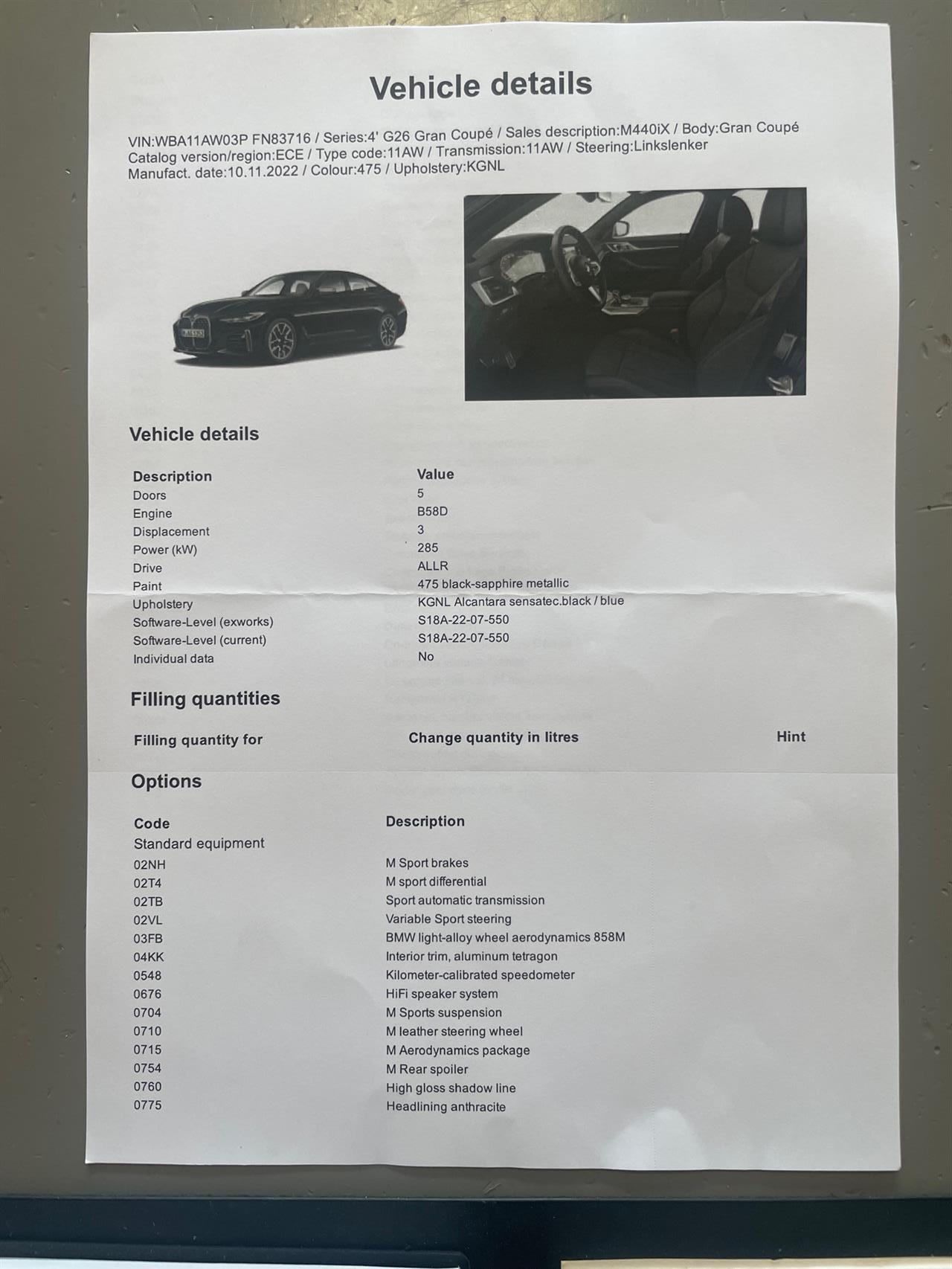 Billede af BMW M440i Gran Coupé 3,0 Mild hybrid Connected XDrive Steptronic 374HK 4d 8g Aut.