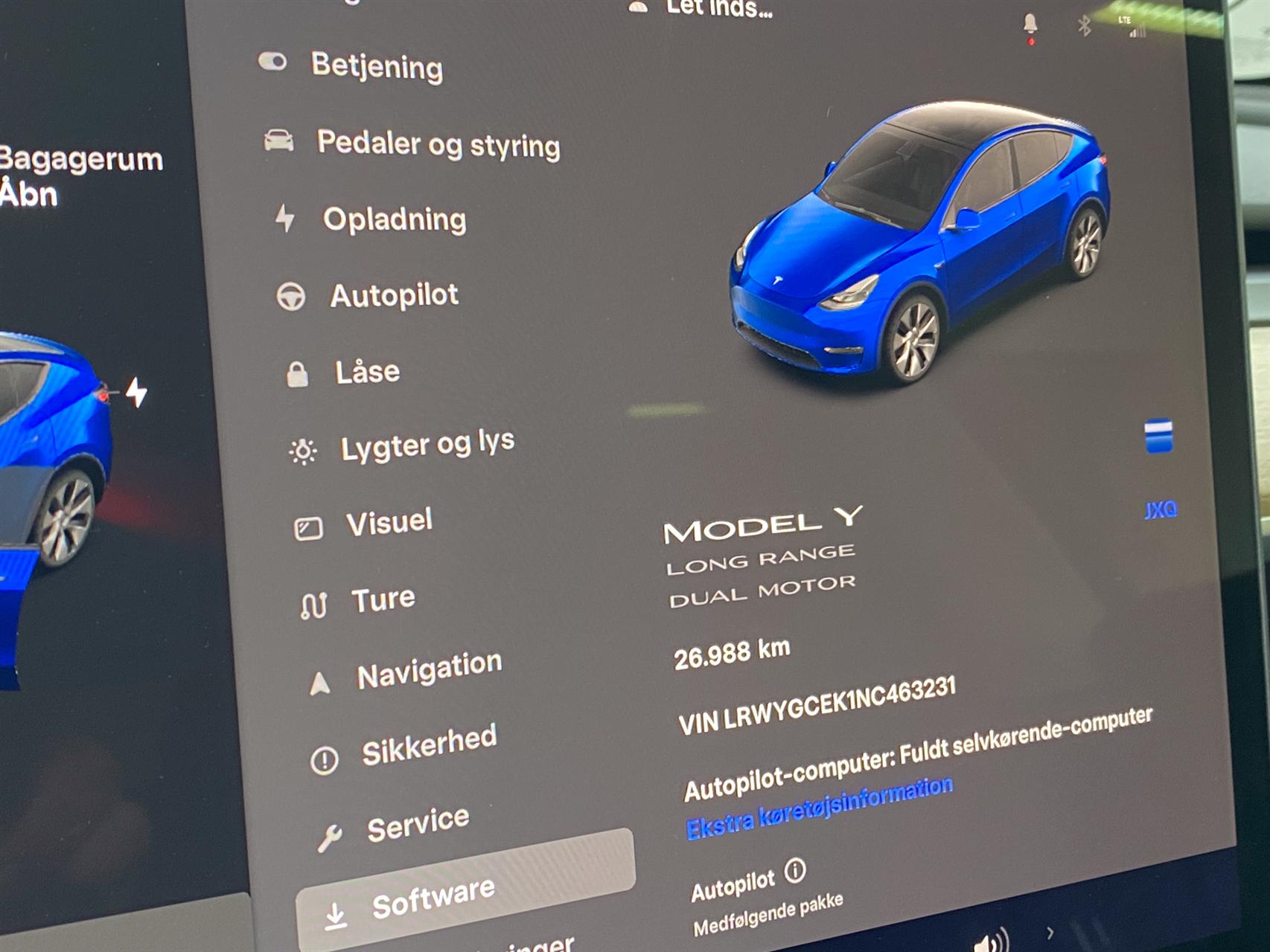 Billede af Tesla Model Y EL Long Range AWD 514HK 5d Aut.